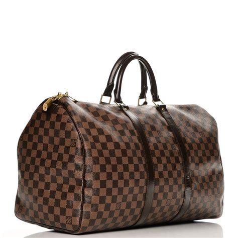 louis vuitton keepall 50 bandouliere review|louis vuitton keepall 50 damier.